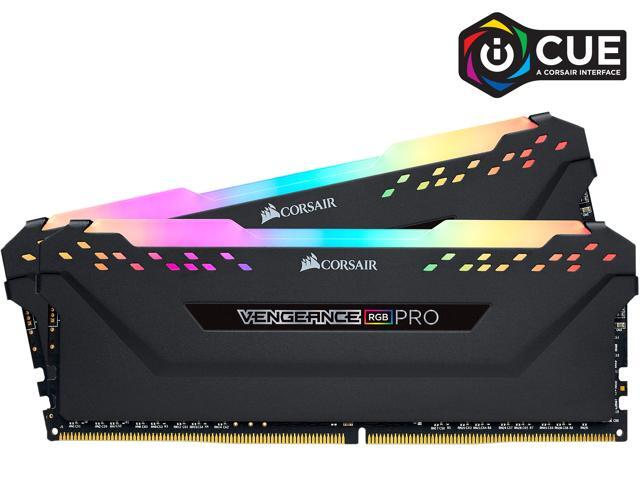 CORSAIR Vengeance RGB Pro 32GB (2 x 16GB) 288-Pin PC RAM DDR4 3200 (PC4 25600) Desktop Memory Model CMW32GX4M2E3200C16