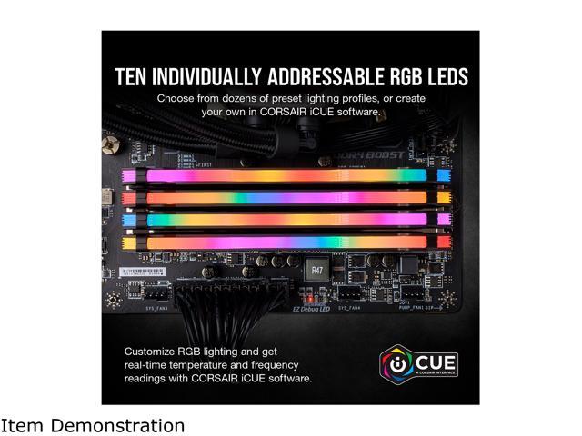 CORSAIR Vengeance RGB Pro (AMD Ryzen Ready) 16GB (2 x 8GB) 288-Pin DDR4 3200 (PC4 25600) AMD Optimized Desktop Memory Model CMW16GX4M2Z3200C16