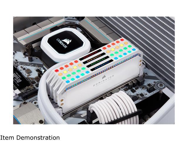 CORSAIR Dominator Platinum RGB 16GB (2 x 8GB) 288-Pin PC RAM DDR4 3200 (PC4 25600) Desktop Memory Model CMT16GX4M2C3200C16W