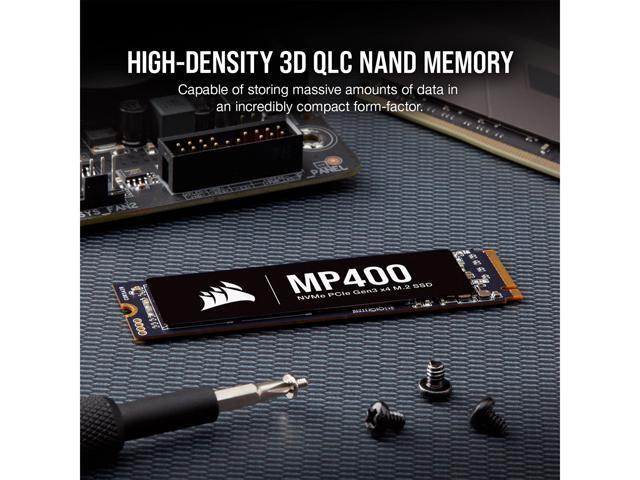 Corsair MP400 M.2 2280 4TB PCI-Express 3.0 x4, NVMe 1.3 3D QLC Internal Solid State Drive (SSD) CSSD-F4000GBMP400