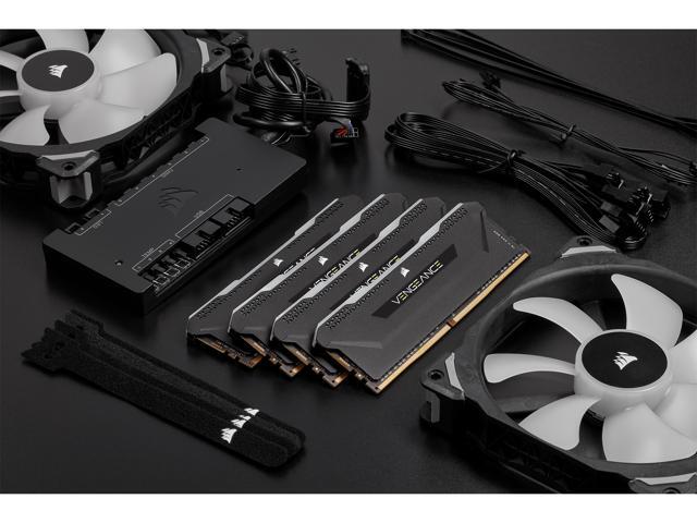 CORSAIR Vengeance RGB Pro SL 16GB (2 x 8GB) 288-Pin PC RAM DDR4 3200 (PC4 25600) Desktop Memory Model CMH16GX4M2E3200C16