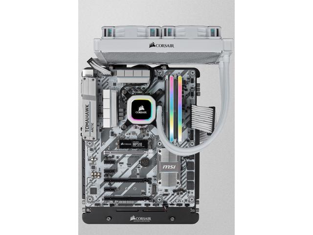 CORSAIR - VENGEANCE RGB PRO SL 32GB (2x16GB) DDR4 3600MHz C18 UDIMM Desktop Memory - White - image 4