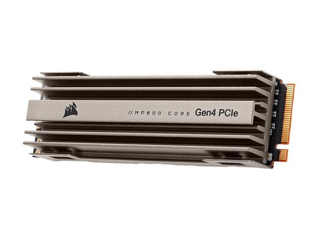 Corsair MP600 Core M.2 2280 2TB PCIe Gen 4.0 x4, NVMe 1.3 3D QLC Internal Solid State Drive (SSD) CSSD-F2000GBMP600COR