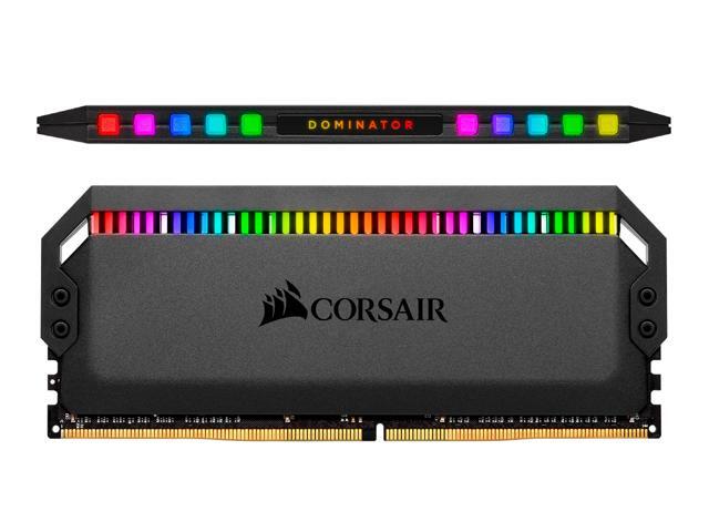 CORSAIR Dominator Platinum RGB 16GB (2 x 8GB) 288-Pin PC RAM DDR4 3200 (PC4 25600) Desktop Memory Model CMT16GX4M2E3200C16