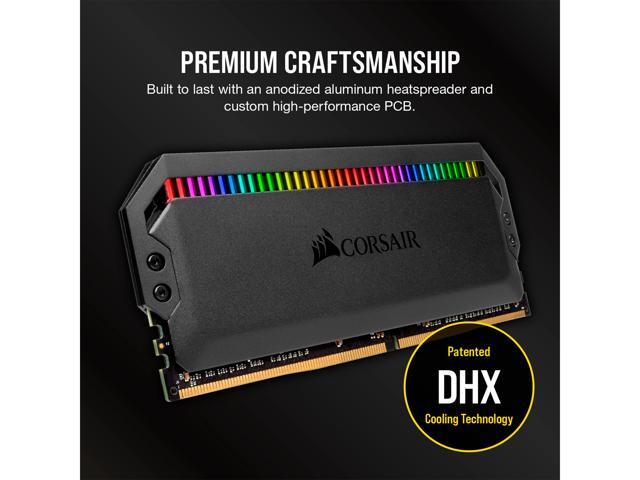 CORSAIR Dominator Platinum RGB 64GB (2 x 32GB) 288-Pin PC RAM DDR5 5200 (PC5 41600) Desktop Memory Model CMT64GX5M2B5200C40