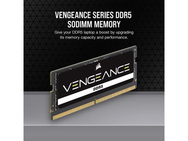 CORSAIR Vengeance 64GB (2 x 32GB) 262-Pin DDR5 SO-DIMM DDR5 4800 (PC4 38400) Laptop Memory Model CMSX64GX5M2A4800C40