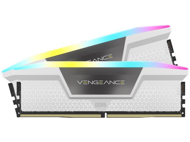 Corsair VENGEANCE® RGB 32GB (2x16GB) DDR5 DRAM 6000MHz C36 Memory Kit - White