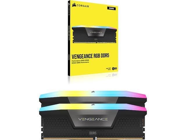 CORSAIR - VENGEANCE RGB 32GB (2x16GB) DDR5 6000MHz C36 UDIMM Desktop Memory - Black - image 8