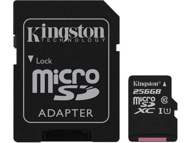 Kingston Canvas Select Plus 256GB microSDXC Flash Card w/ Adapter Model SDCS2/256GBCR