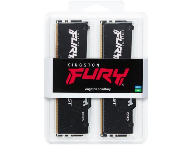 Kingston FURY Beast 64GB (2 x 32GB) 288-Pin PC RAM DDR5 6000 (PC5 48000) Memory (Desktop Memory) Model KF560C30BBEAK2-64