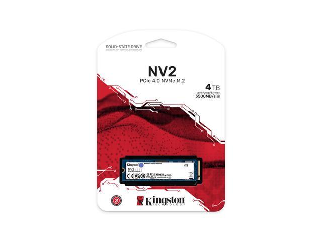 Kingston NV2 4TB M.2 2280 NVMe PCIe Internal SSD Up to 3500 MB/s SNV2S/4000G