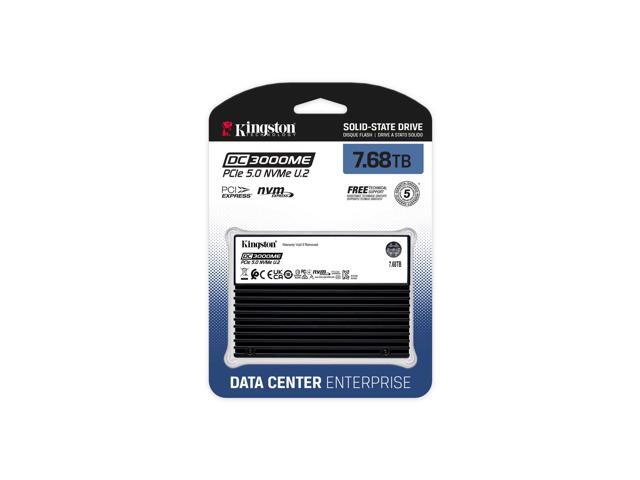 Kingston SEDC3000ME/7T6 DC3000ME 7.68 TB Solid State Drive - 2.5' Internal - U.2 (PCI Express NVMe 5.0 x4) - Server, Data Center Device Supported-1...