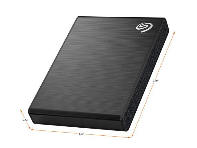 Open Box - Seagate One Touch SSD 1TB External SSD Portable - Black, Speeds up to 1030MB/s, with Android App, 1yr Mylio Create, 4mo Adobe Creative...