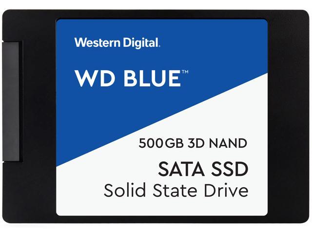 WD Blue 3D NAND 500GB Internal SSD - SATA III 6Gb/s 2.5'/7mm Solid State Drive - WDS500G2B0A