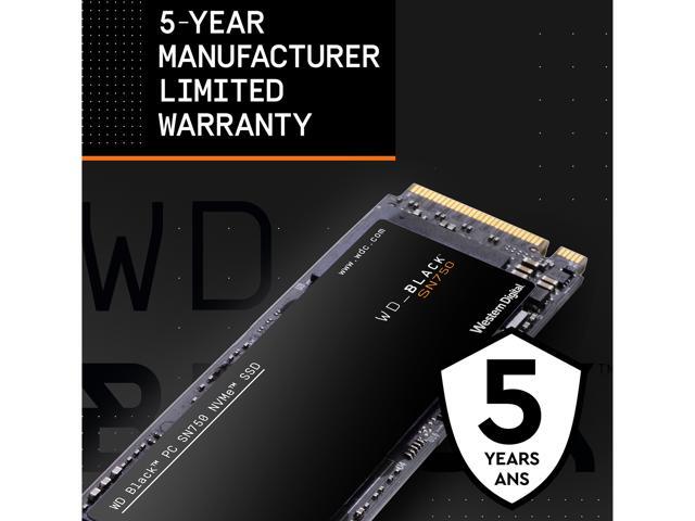 Western Digital WD BLACK SN750 NVMe M.2 2280 2TB PCI-Express 3.0 x4 64-layer 3D NAND Internal Solid State Drive (SSD) WDS200T3X0C