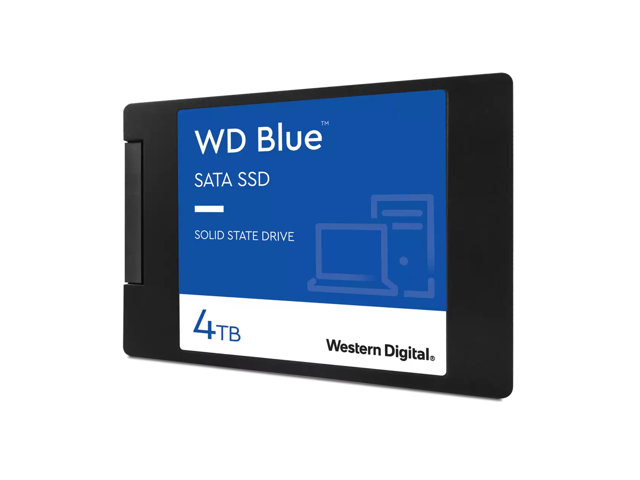 Western Digital Blue 2.5' 4TB SATA III 3D NAND Internal Solid State Drive (SSD) WDS400T2B0A