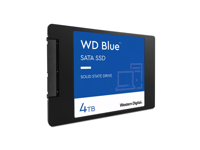 Western Digital Blue 2.5' 4TB SATA III 3D NAND Internal Solid State Drive (SSD) WDS400T2B0A
