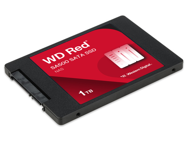 Western Digital 1TB WD Red SA500 NAS 3D NAND Internal SSD - SATA III 6 Gb/s, 2.5'/7mm, Up to 560 MB/s - WDS100T1R0A, Solid State Hard Drive