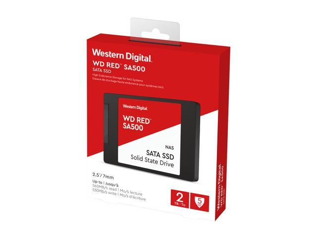 WD Red SA500 NAS SATA SSD, 2TB, 2.5' WDS200T2R0A