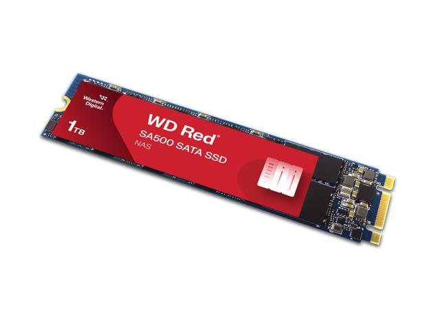 Western Digital 1TB WD Red SA500 NAS 3D NAND Internal SSD - SATA III 6 Gb/s, M.2 2280, Up to 560 MB/s - WDS100T1R0B