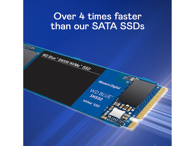 Western Digital WD Blue SN550 NVMe M.2 2280 1TB PCI-Express 3.0 x4 3D NAND Internal Solid State Drive (SSD) WDS100T2B0C