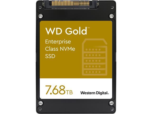 Western Digital Gold WDS768T1D0D 2.5' U.2 7.68TB PCI-Express 3.1 x4, NVMe 1.3 Enterprise Solid State Drive