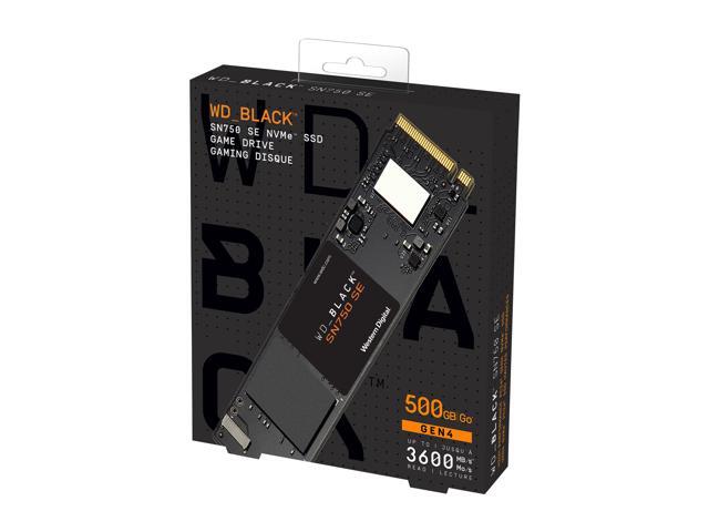 Western Digital WD Black SN750 SE NVMe M.2 2280 500GB PCI-Express 4.0 Internal Solid State Drive (SSD) WDS500G1B0E