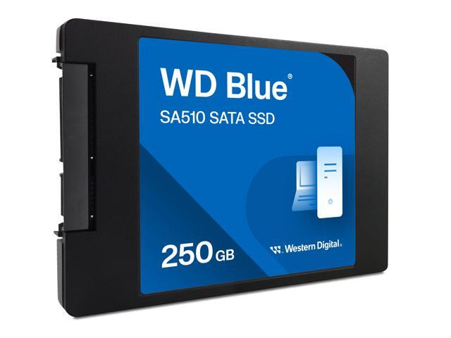 Western Digital 250GB WD Blue SA510 SATA Internal Solid State Drive SSD - SATA III 6 Gb/s, 2.5'/7mm, Up to 555 MB/s - WDS250G3B0A