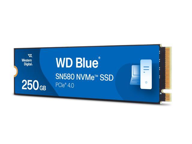 Western Digital 250GB WD Blue SN580 NVMe Internal Solid State Drive SSD - Gen4 x4 PCIe 16Gb/s, M.2 2280, Up to 4,000 MB/s - WDS250G3B0E