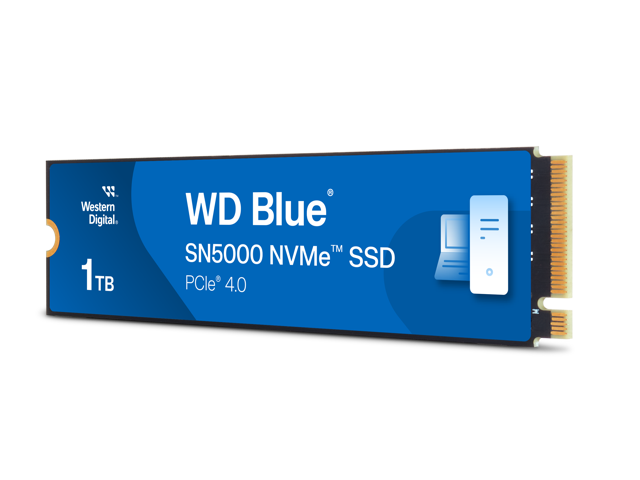 Western Digital 1TB WD Blue SN5000 NVMe SSD, PCIe Gen 4.0, up to 5,150 MB/s Read Speeds Internal Solid State Drive (SSD) WDS100T4B0E