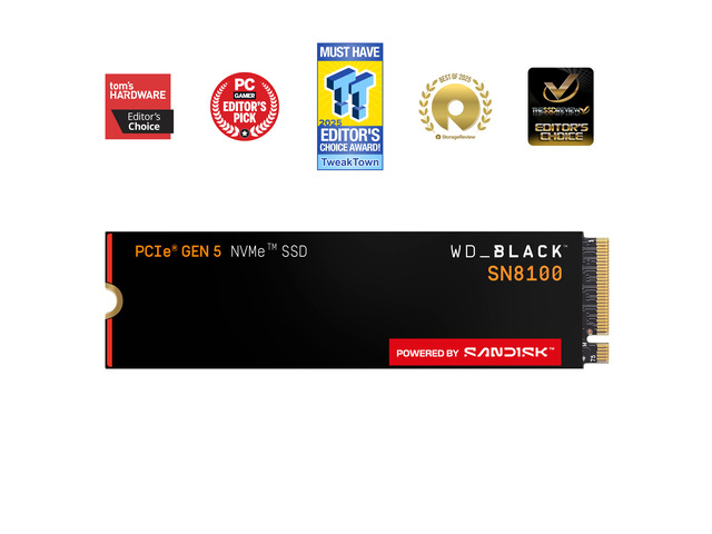 WD_BLACK 2TB SN8100 NVMe SSD Internal Solid State Drive - Gen 5 PCIe 5.0x4, M.2 2280, Seq. Read Speeds Up to 14,900 MB/s, Best for AI Applications,... β photo 2