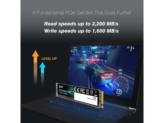 Silicon Power 2TB NVMe PCIe Gen3 x4 M.2 2280 SSD (SU002TBP34A60M28SN)