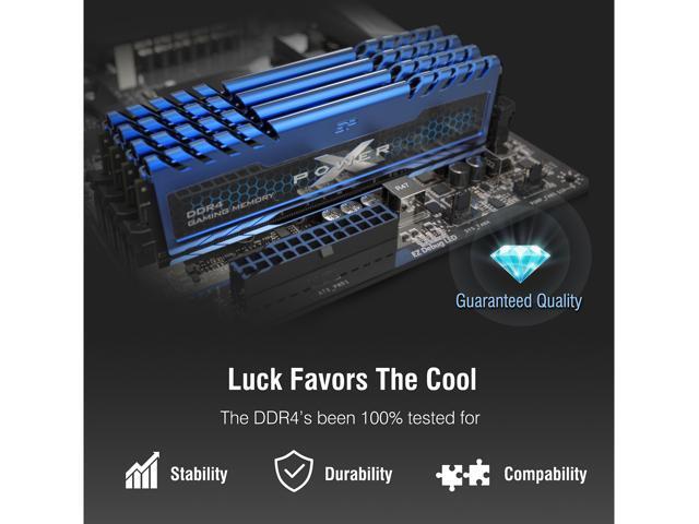 Silicon Power 16GB (2 x 8GB) DDR4 3200 (PC4 25600) 288-Pin XPOWER Turbine DDR4 SDRAM Desktop Memory Model SP016GXLZU320BDA