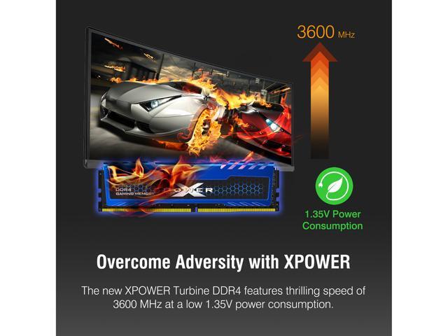Silicon Power 32GB (2 x 16GB) DDR4 3200 (PC4 25600) 288-Pin XPOWER Turbine DDR4 SDRAM Desktop Memory Model SP032GXLZU320FDA