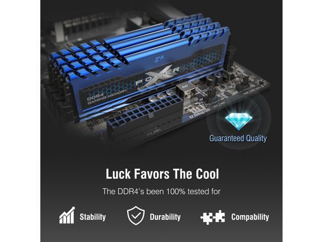 Silicon Power 32GB (2 x 16GB) DDR4 3200 (PC4 25600) 288-Pin XPOWER Turbine DDR4 SDRAM Desktop Memory Model SP032GXLZU320FDA