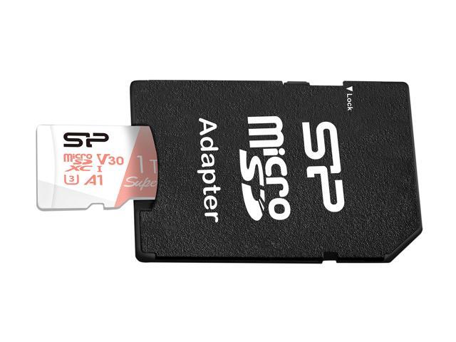 Silicon Power 1TB Superior microSDXC UHS-I (U3), V30 4K A1 Memory Card with Adapter (SP001TBSTXDV3V20SP)