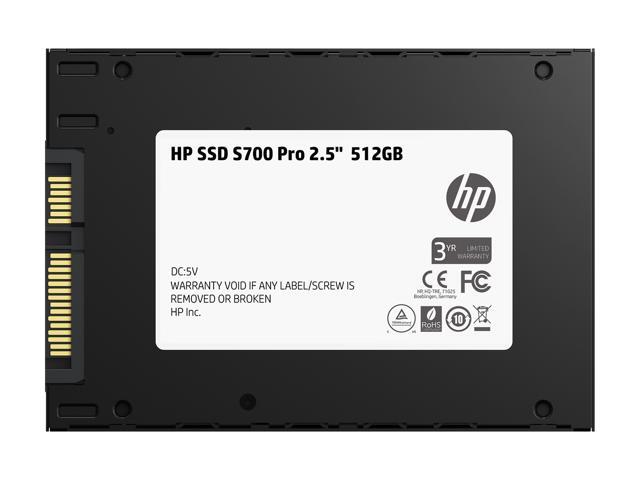 HP S700 Pro 2.5' 512GB SATA III 3D NAND Internal Solid State Drive (SSD) 2AP99AA#ABL