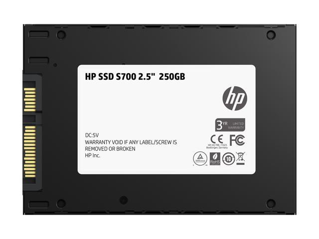 HP S700 2.5' 250GB SATA III 3D TLC Internal Solid State Drive (SSD) 2DP98AA#ABC