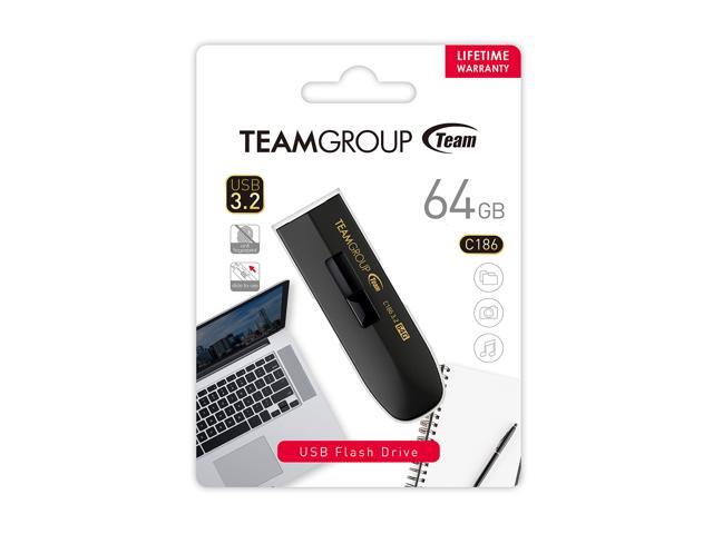 Team Group 64GB C186 USB 3.2 Gen 1 Flash Drive (TC186364GB01)