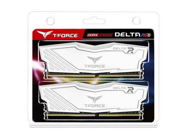 Team T-Force Delta RGB 16GB (2 x 8GB) 288-Pin PC RAM DDR4 3600 (PC4 28800) Desktop Memory Model TF4D416G3600HC18JDC01