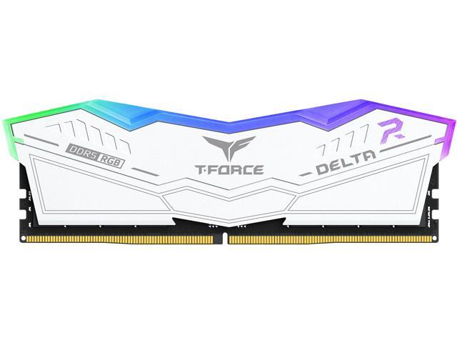 Team T-Force Delta RGB 64GB (2 x 32GB) 288-Pin PC RAM DDR5 6400 (PC5 51200) Desktop Memory Model FF4D564G6400HC30CDC01