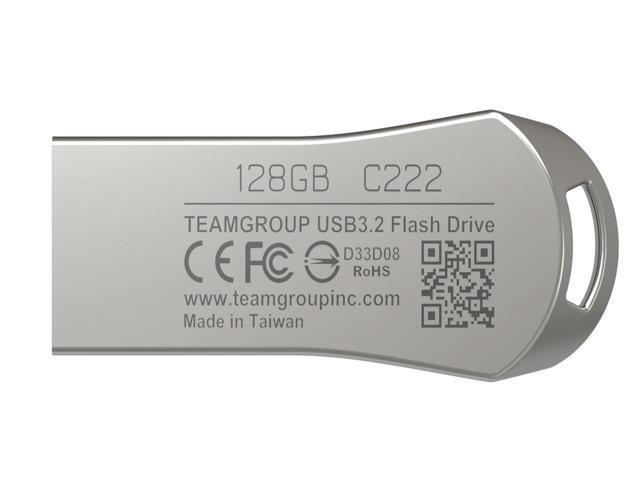 TEAM 128GB C222 USB 3.2 Gen1 Flash Drive, Speed Up to 140MB/s (TC2223128GS01)