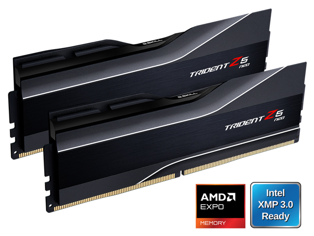 G. SKILL Trident Z5 Neo Series 64GB (2 x 32GB) 288-Pin PC RAM DDR5 6000 (PC5 48000) Desktop Memory Model F5-6000J3040G32GX2-TZ5N