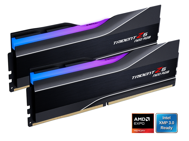 G. SKILL Trident Z5 Neo RGB Series 64GB (2 x 32GB) 288-Pin PC RAM DDR5 6000 (PC5 48000) Desktop Memory Model F5-6000J3040G32GX2-TZ5NR