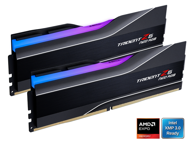 G. SKILL Trident Z5 Neo RGB Series 48GB (2 x 24GB) 288-Pin PC RAM DDR5 6000 (PC5 48000) Desktop Memory Model F5-6000J4048F24GX2-TZ5NR