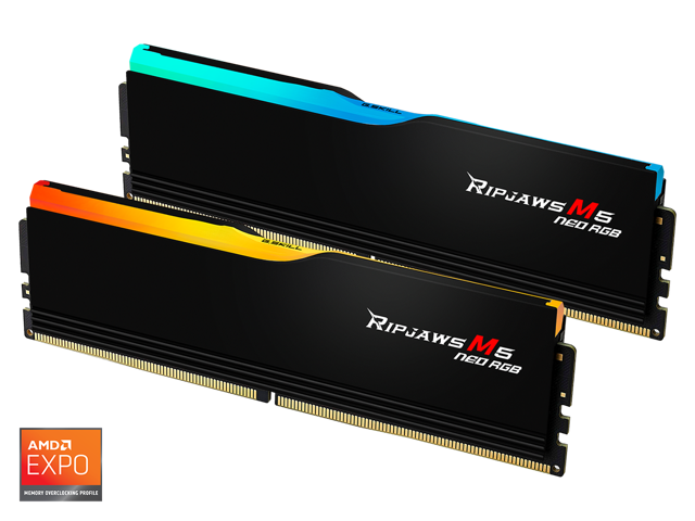 G. SKILL Ripjaws M5 Neo RGB Series 32GB (2 x 16GB) 288-Pin PC RAM DDR5 6000 (PC5 48000) Desktop Memory