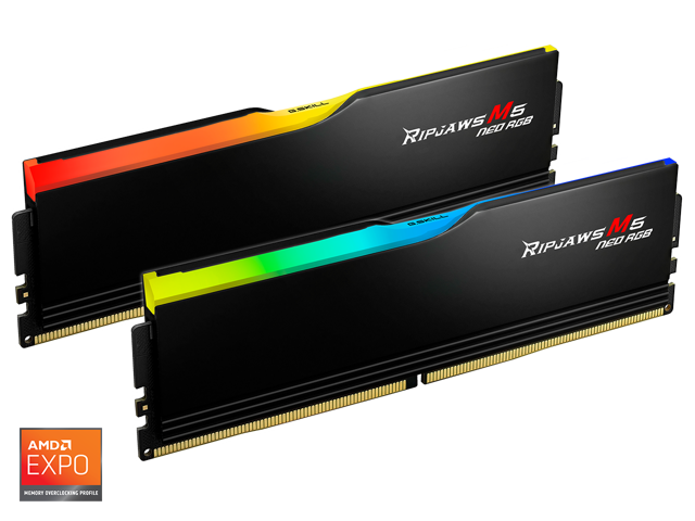 G. SKILL Ripjaws M5 Neo RGB Series 32GB (2 x 16GB) 288-Pin PC RAM DDR5 6000 (PC5 48000) Desktop Memory