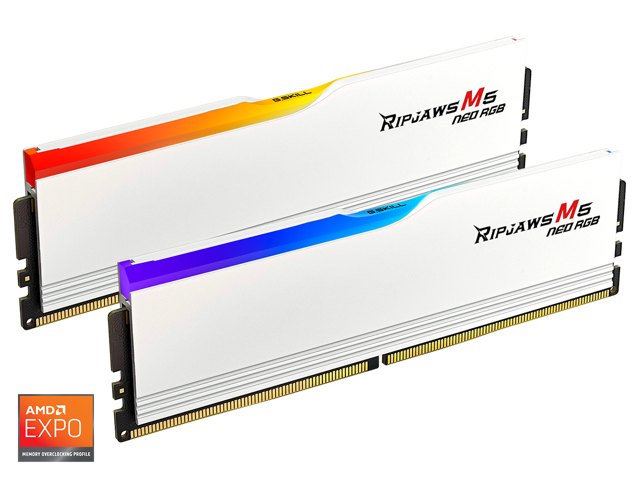 G. SKILL Ripjaws M5 Neo RGB Series 32GB (2 x 16GB) 288-Pin PC RAM DDR5 6000 (PC5 48000) Desktop Memory