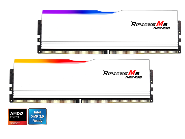 G. SKILL Ripjaws M5 Neo RGB Series 32GB (2 x 16GB) 288-Pin PC RAM DDR5 6000 (PC5 48000) Desktop Memory RAM