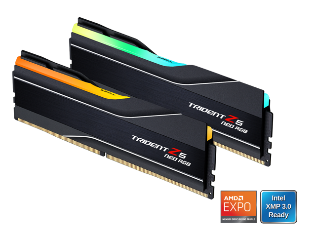 G. SKILL Trident Z5 Neo Series 64GB (2 x 32GB) 288-Pin PC RAM DDR5 6000 (PC5 48000) Desktop Memory Model F5-6000J3636F32GX2-TZ5NR